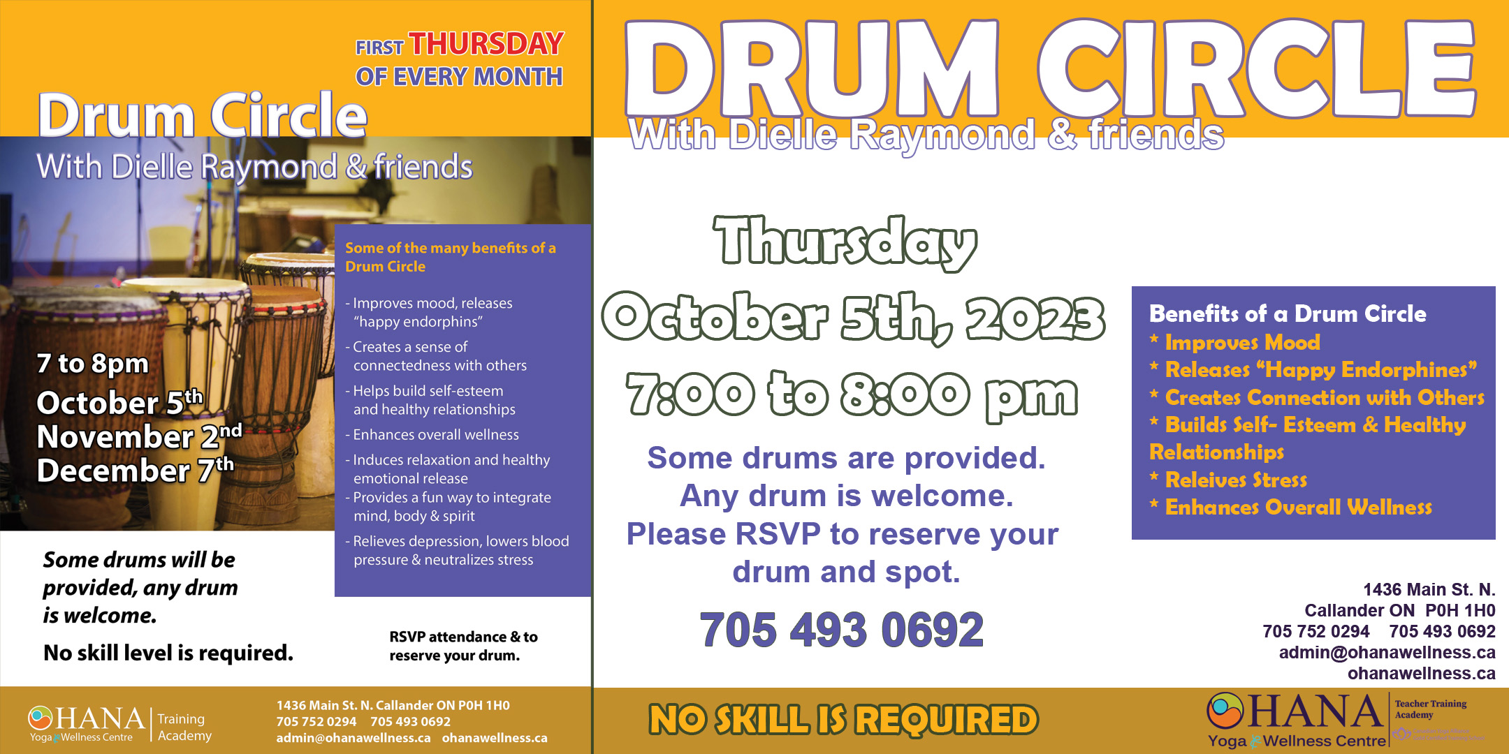 Drum Circle with Dielle Raymond & Friends